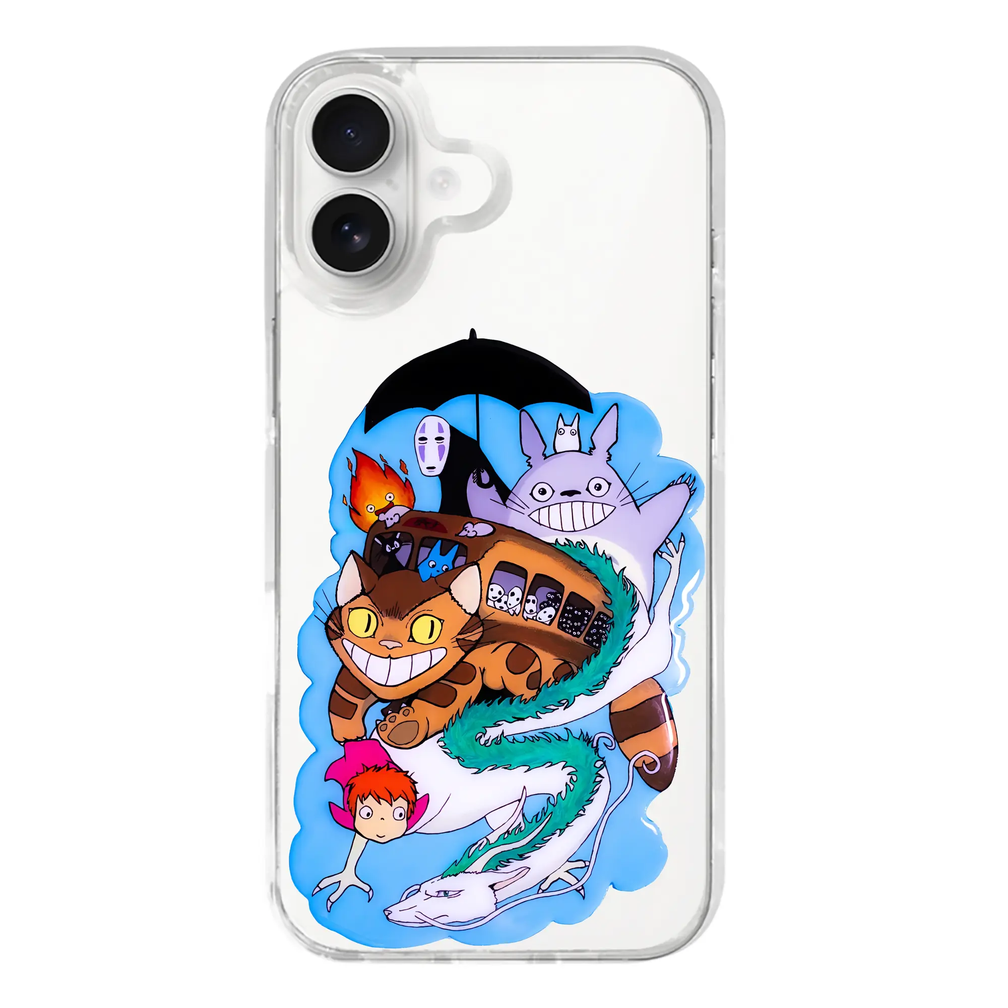 となりのトトロ グッズ トトロ - iPhone 17シリーズ 透明スマホケース – 薄型・耐衝撃・精密フィット保護カバー